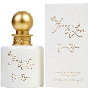 Jessica Simpson Fancy Love Perfume Bottle - White & Gold